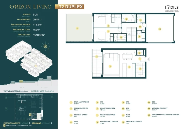 Apartamento T2 para Venda em Gondomar (São Cosme), Valbom e Jovim Planta 1