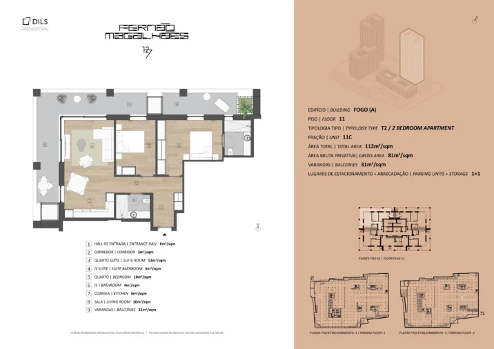 Apartamento T2 para Venda em Campanhã Planta 1