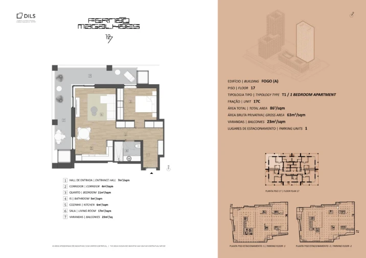 Apartamento T1 para Venda em Campanhã Planta 1