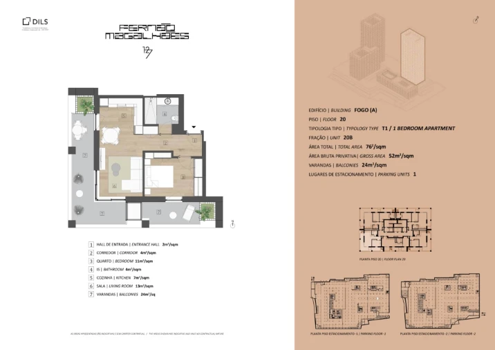 Apartamento T1 para Venda em Campanhã Planta 1