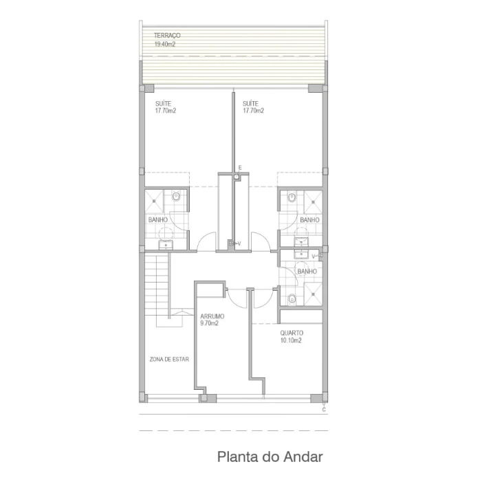 Moradia T3 para Venda em Esmoriz Planta 4