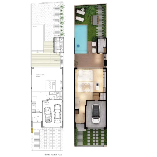 Moradia T3 para Venda em Esmoriz Planta 1