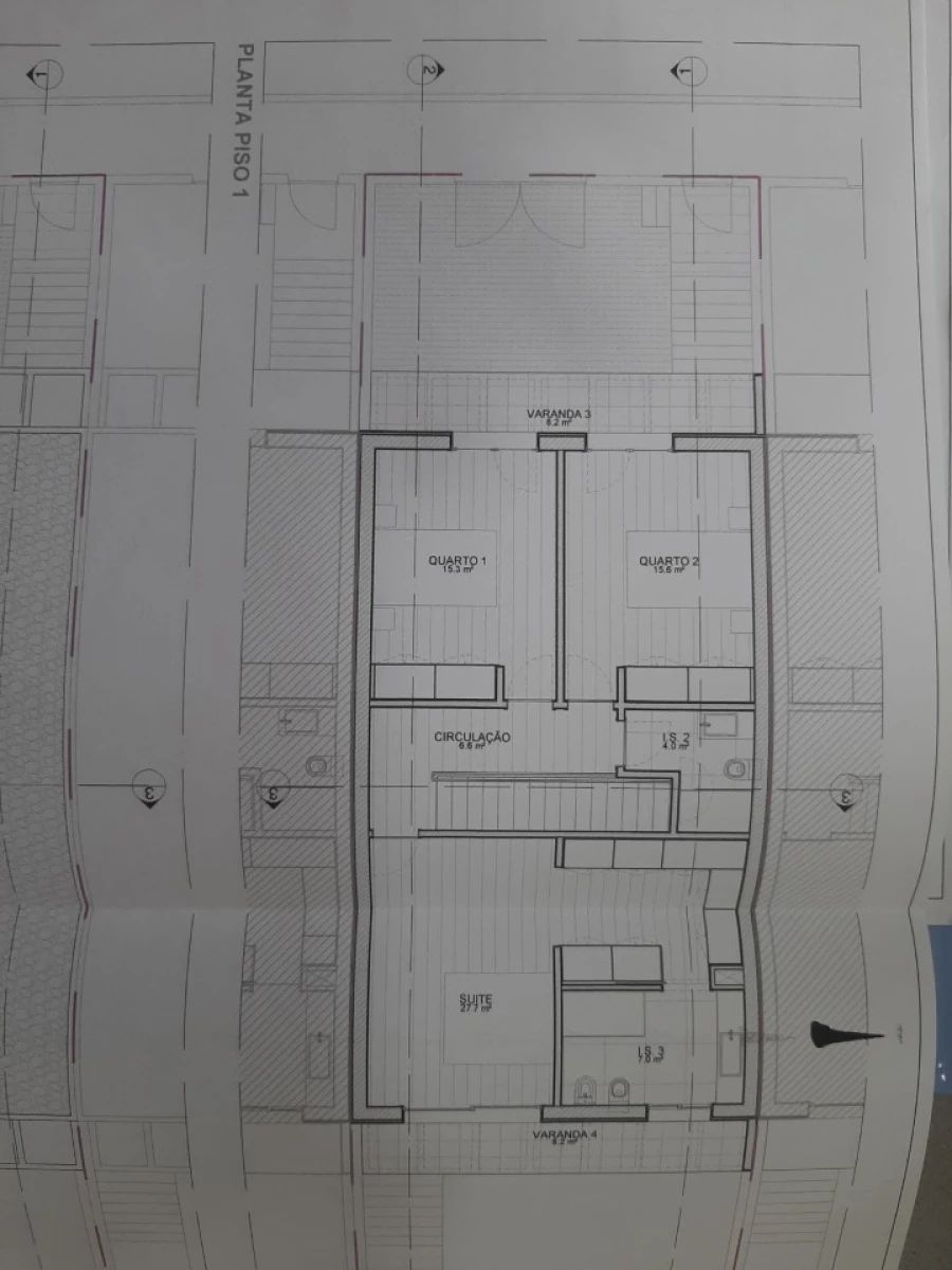 Moradia T3 para Venda em Esporões Planta 1