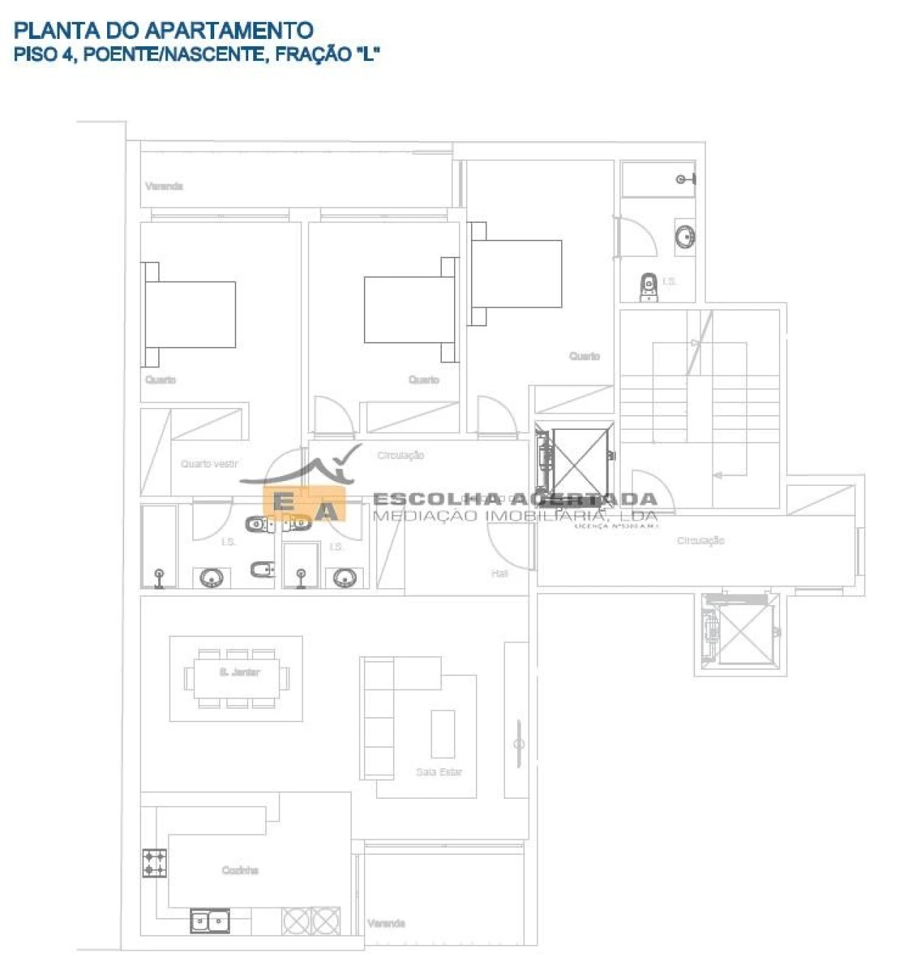 Apartamento T3 para Venda em Cidade da Maia Foto 5