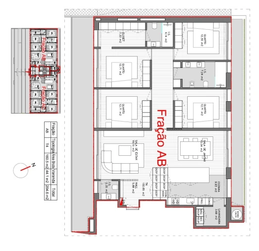 Apartamento T4 para Venda em Vila Nova de Famalicão e Calendário Foto 14