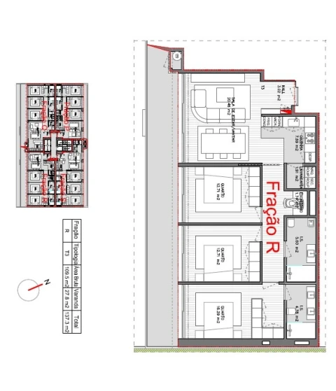 Apartamento T3 para Venda em Vila Nova de Famalicão e Calendário