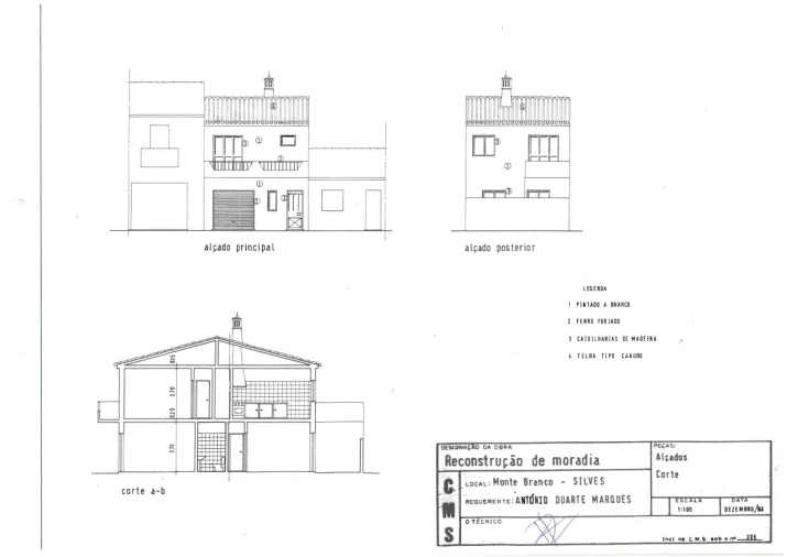 Moradia T2 para Venda em Monchique Planta 1