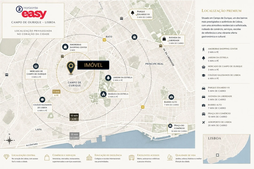 Moradia T4 para Arrendamento em Campo de Ourique Foto 37
