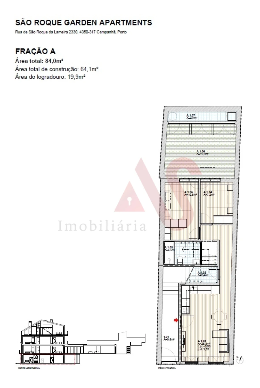 Apartamento T2 para Venda em Campanhã Planta 1