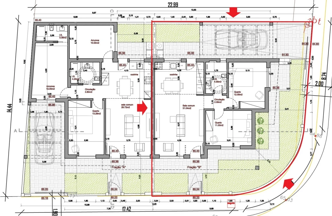 Moradia T2 para Venda em Fernao Ferro Planta 2