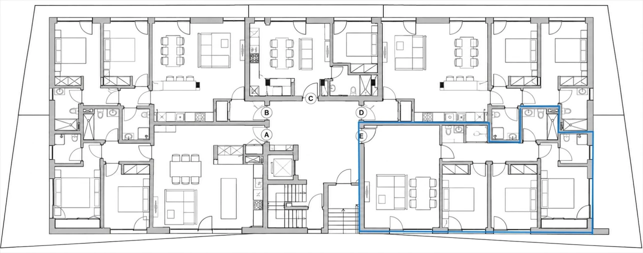 Apartamento T3 para Venda em Viseu Planta 1