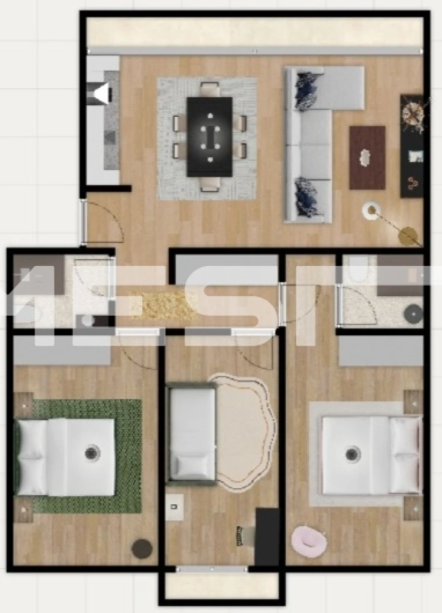 Apartamento T3 para Venda em Benfica Planta 1