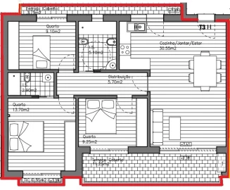 Apartamento T3 para Venda em Olhão