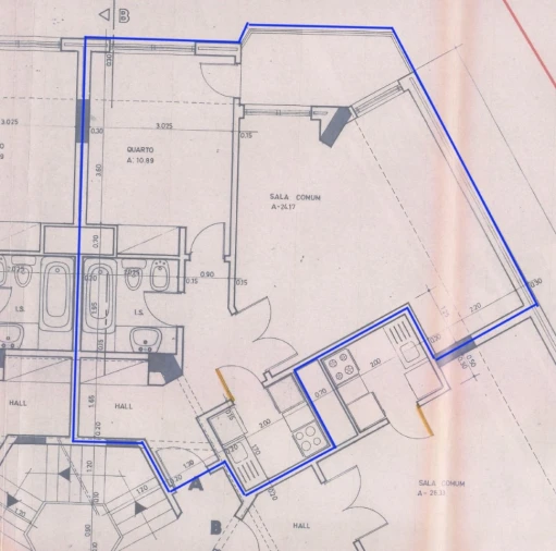 Apartamento T1 para Venda em Armação de Pera Planta 1