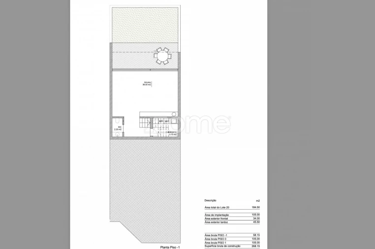 Moradia T3 para Venda em Fânzeres e São Pedro da Cova Planta 1
