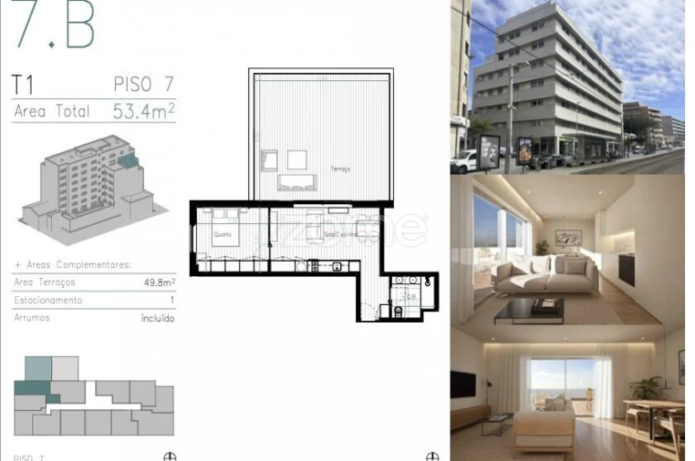 Apartamento T1 para Venda em Matosinhos e Leça da Palmeira Foto 7
