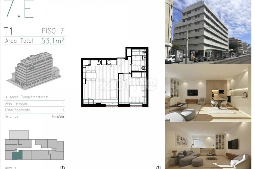 Apartamento T1 para Venda em Matosinhos e Leça da Palmeira Foto 8