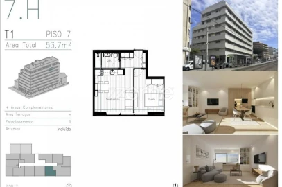 Apartamento T1 para Venda em Matosinhos e Leça da Palmeira