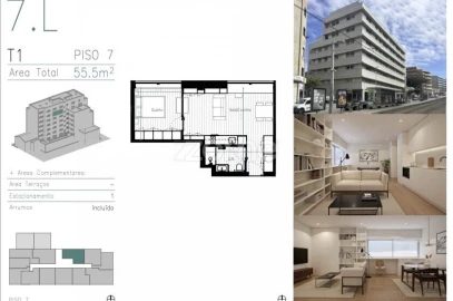 Apartamento T1 para Venda em Matosinhos e Leça da Palmeira