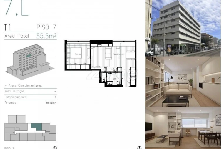Apartamento T1 para Venda em Matosinhos e Leça da Palmeira Foto 7