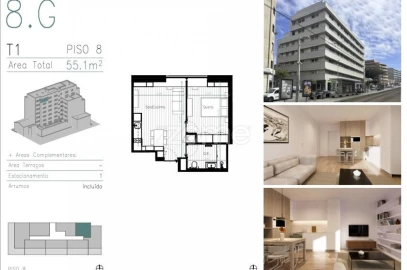 Apartamento T1 para Venda em Matosinhos e Leça da Palmeira