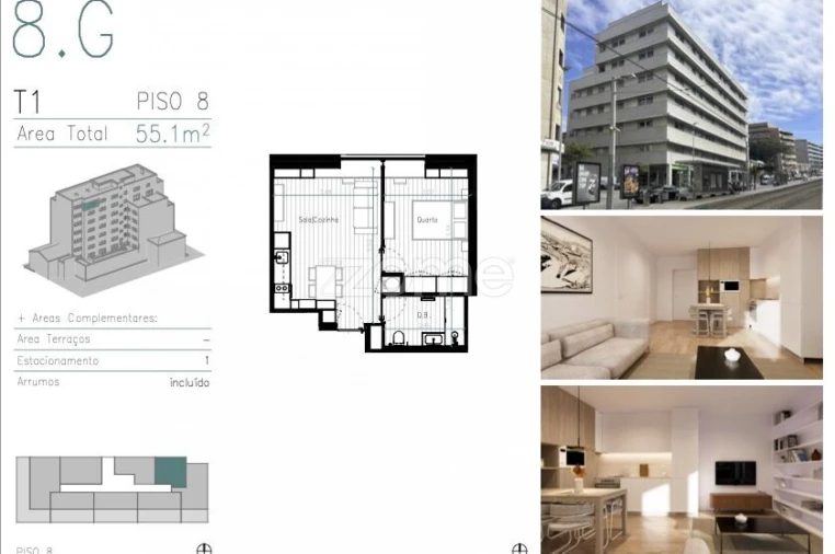 Apartamento T1 para Venda em Matosinhos e Leça da Palmeira Foto 8