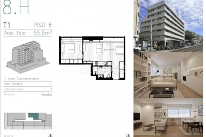 Apartamento T1 para Venda em Matosinhos e Leça da Palmeira