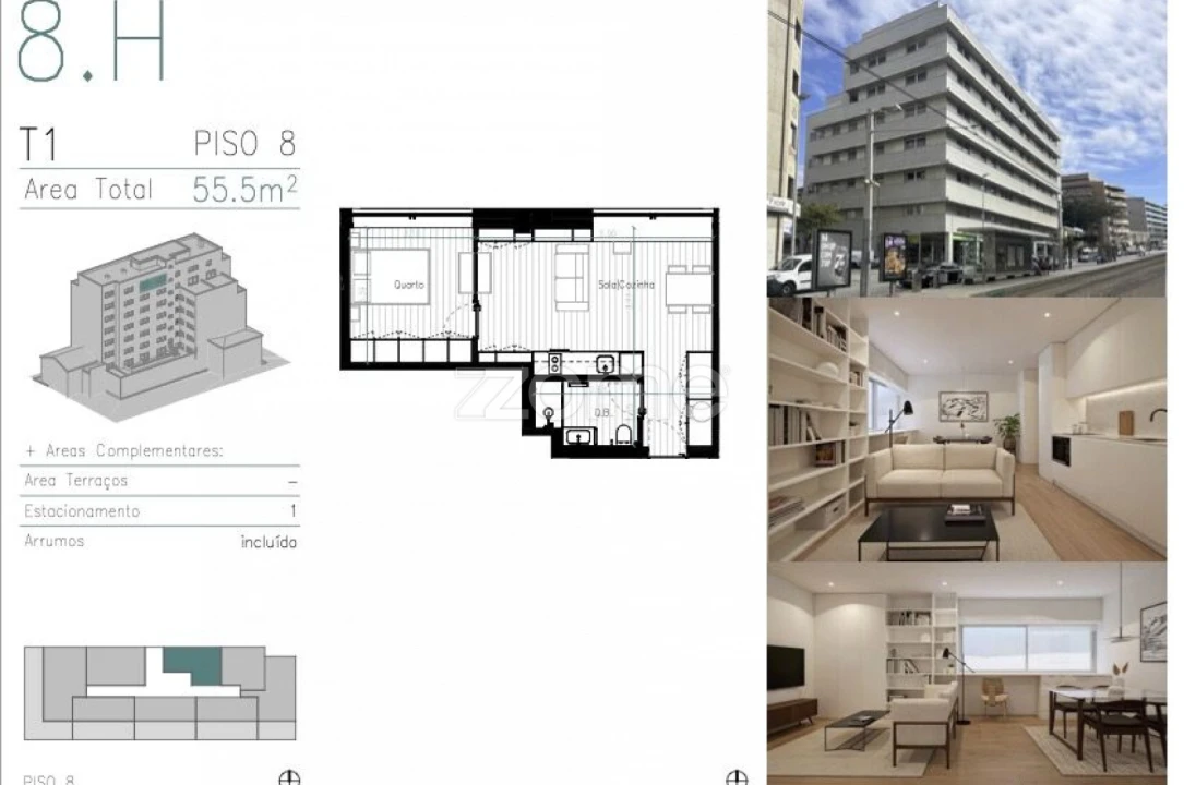 Apartamento T1 para Venda em Matosinhos e Leça da Palmeira Foto 6