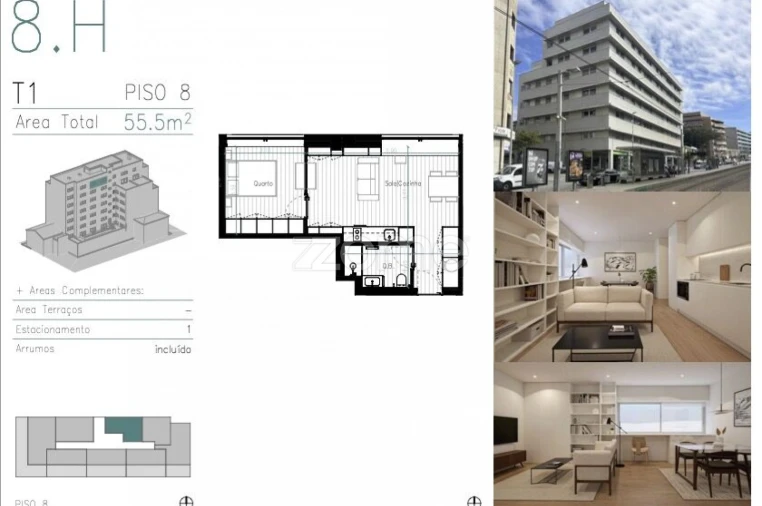 Apartamento T1 para Venda em Matosinhos e Leça da Palmeira Foto 6