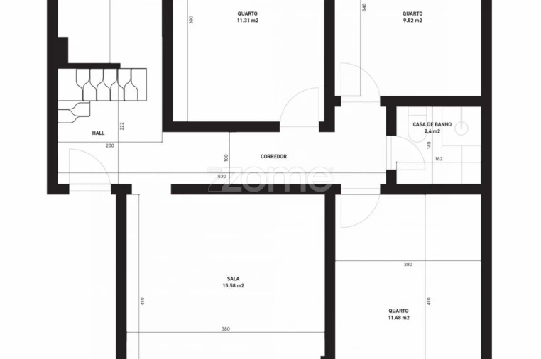 Apartamento T3 para Venda em Odivelas Planta 1