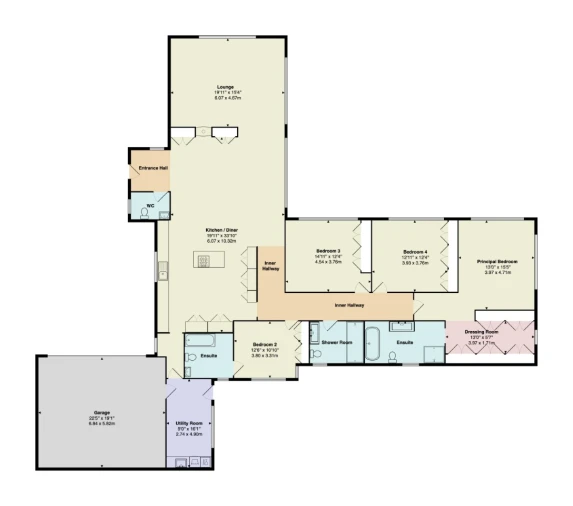 Moradia T4 para Venda em Carvalhal Planta 1