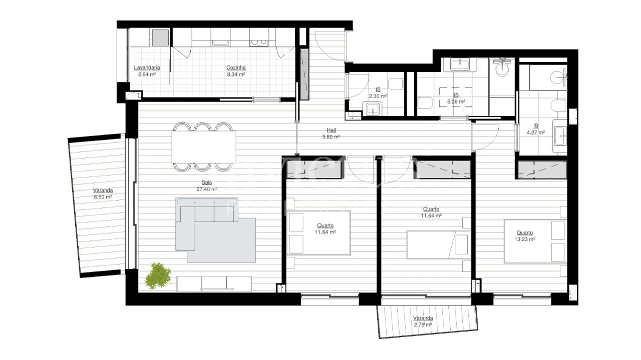 Apartamento T3 para Venda em Matosinhos e Leça da Palmeira Foto 9