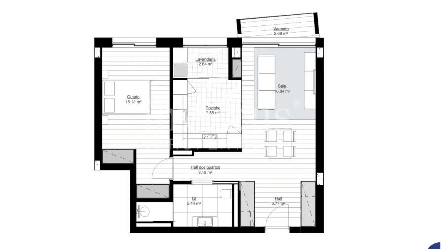 Apartamento T1 para Venda em Matosinhos e Leça da Palmeira Foto 9