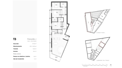 Apartamento T3 para Venda em São Mamede de Infesta e Senhora da Hora
