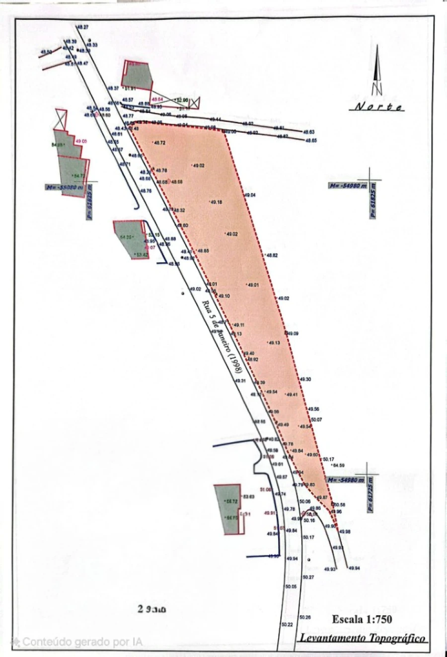 Terreno para Venda em Moinhos de Gandara Planta 1