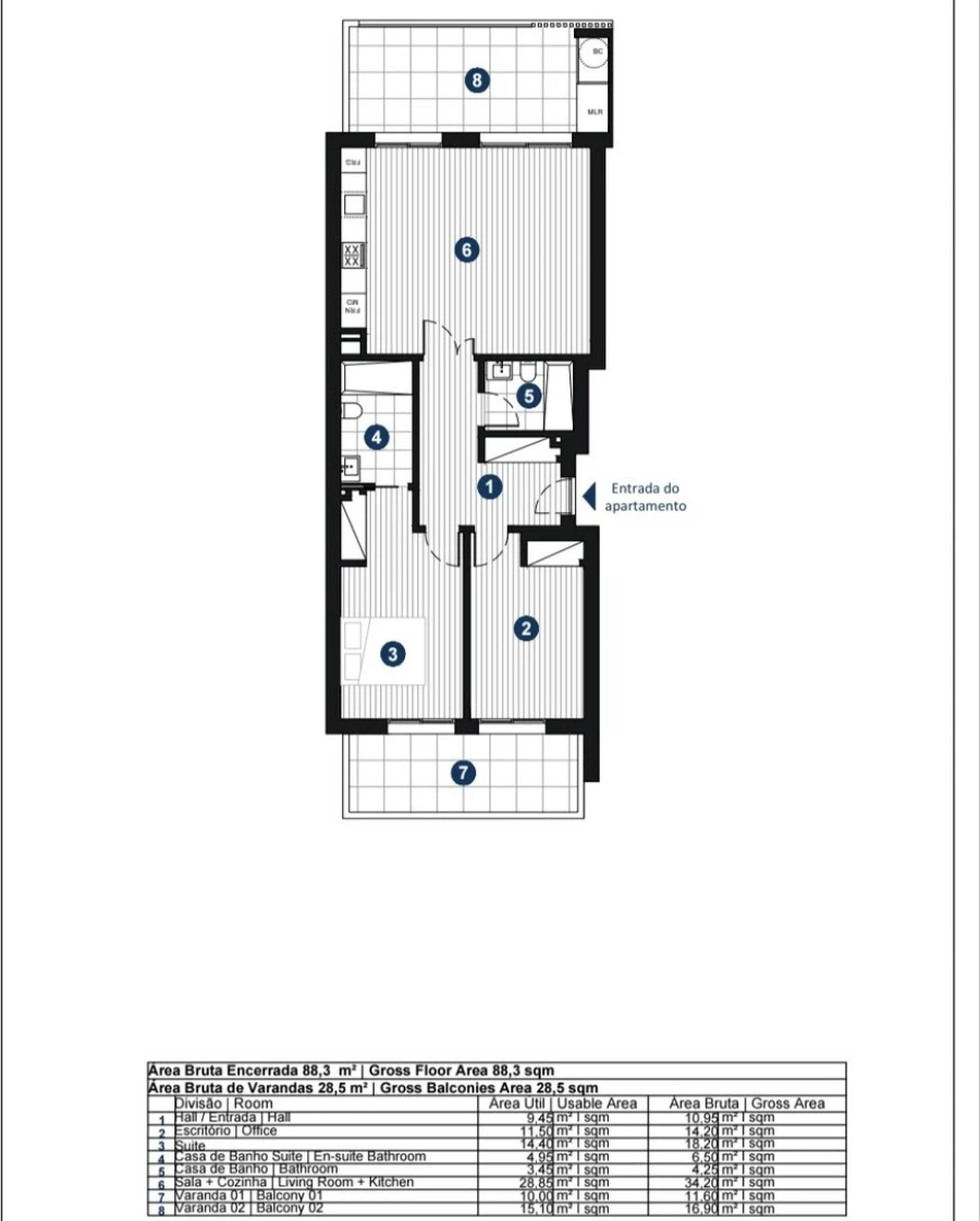 Apartamento T3 para Venda em Portimão Foto 36
