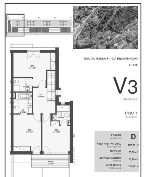 Apartamento T3 para Venda em Leiria, Pousos, Barreira e Cortes