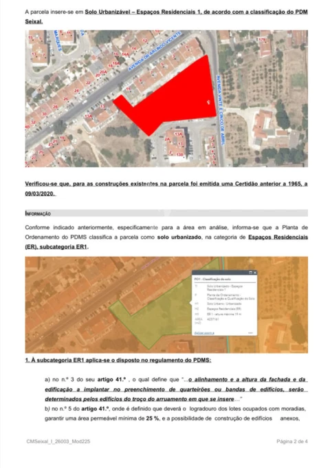 Terreno para Venda em Seixal, Arrentela e Aldeia de Paio Pires