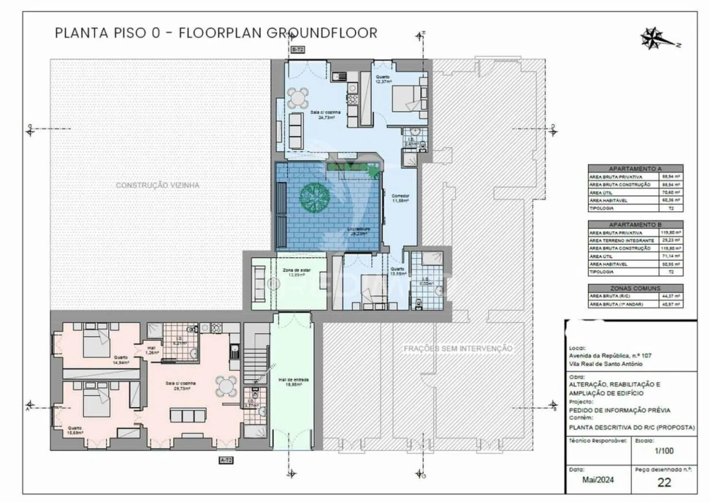 Apartamento T2 para Venda em Vila Real de Santo Antonio Foto 14