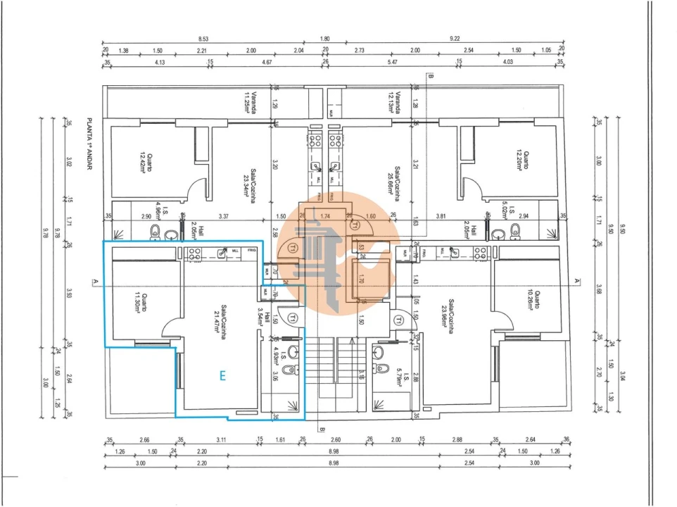 Apartamento T1 para Venda em Vila Real de Santo Antonio Foto 12