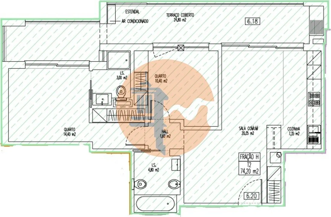 Apartamento T2 para Venda em Faro (Sé e São Pedro) Foto 9