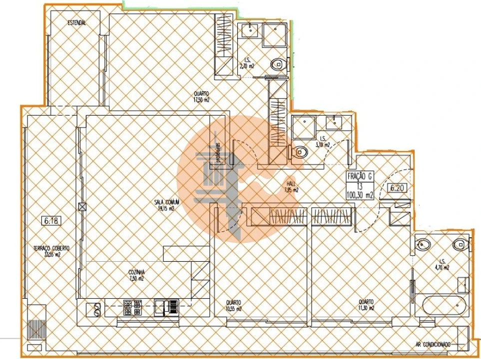 Apartamento T3 para Venda em Faro (Sé e São Pedro) Foto 8