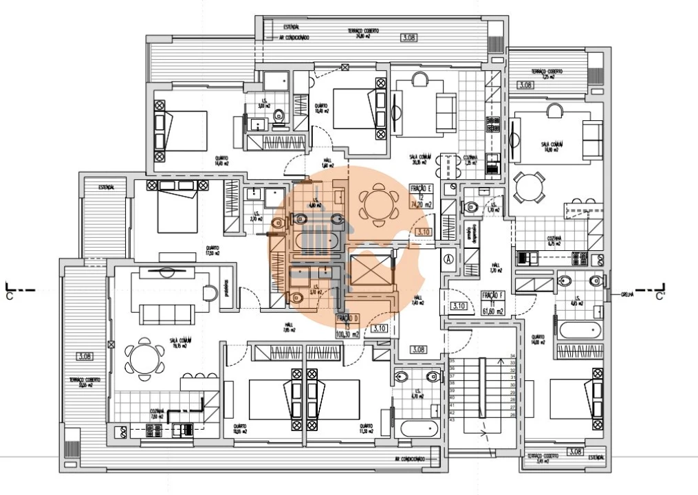 Apartamento T3 para Venda em Faro (Sé e São Pedro) Foto 16