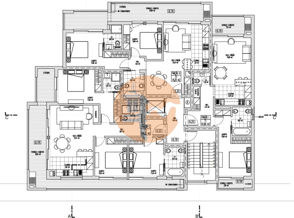 Apartamento T3 para Venda em Faro (Sé e São Pedro) Foto 17