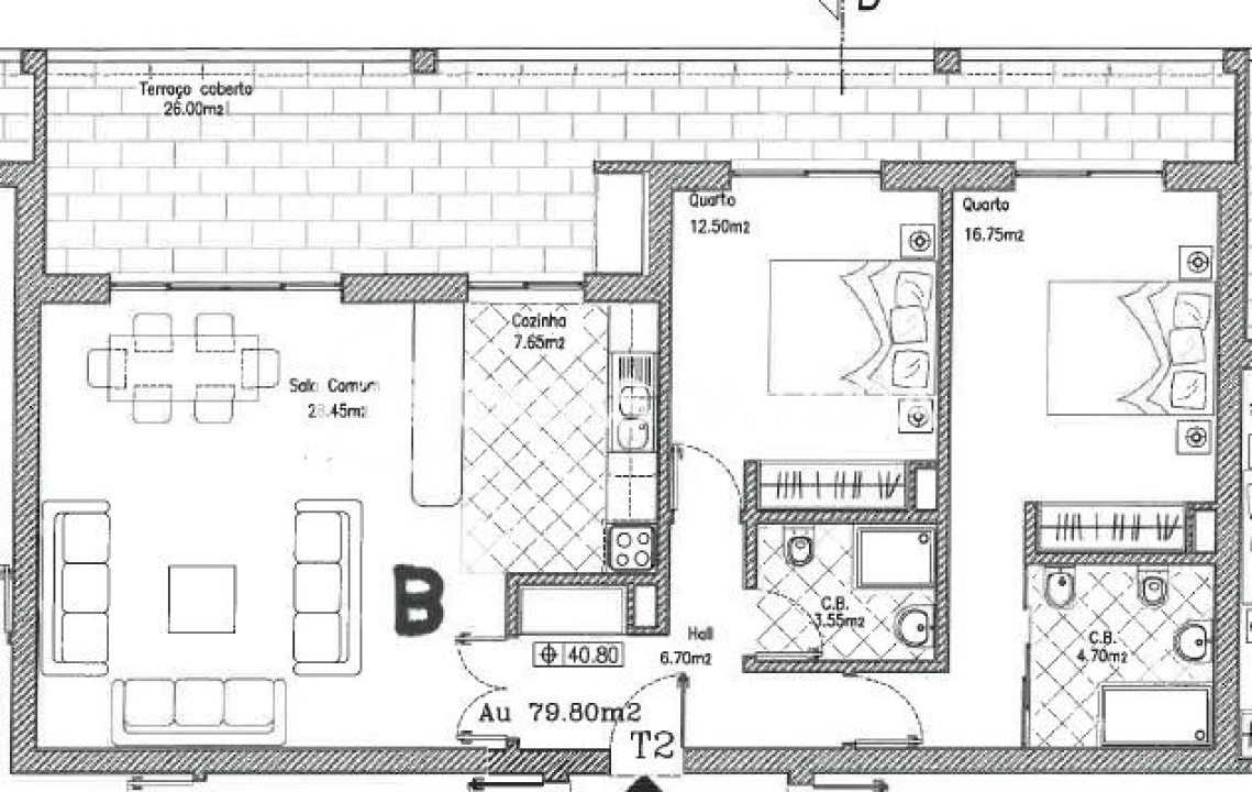 Apartamento T2 para Venda em Lagos (São Sebastião e Santa Maria) Foto 12