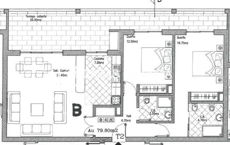 Apartamento T2 para Venda em Lagos (São Sebastião e Santa Maria) Foto 12