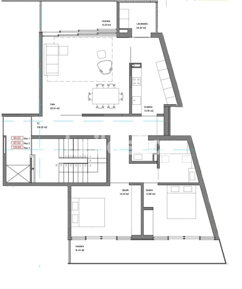 Apartamento T2 para Venda em Madalena
