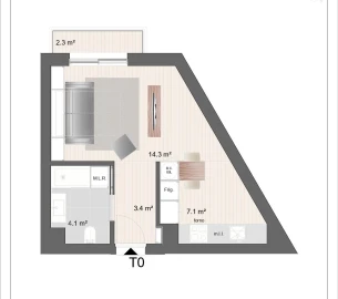 Apartamento T0 para Venda em Paranhos