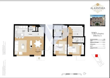 Apartamento T2 para Venda em Alcantara
