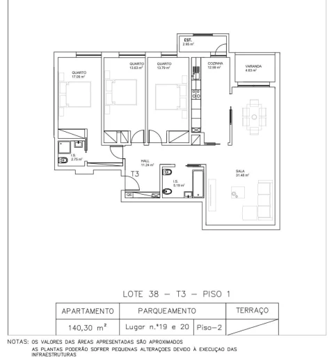 Apartamento T3 para Venda em Alfragide
